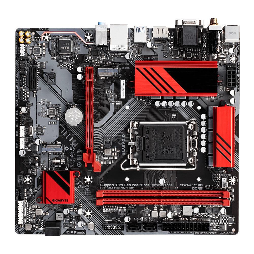 Mainboard Gigabyte B760M Gaming AC (rev. 1.x) | Intel B760, Socket 1700, Micro ATX, 2 khe DDR5